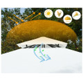 White and Blue 10' x 10' Canopy Shelter Gazebo product image