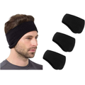 Unisex Fleece-Lined Headband Ear Warmers (3-Pack) product image