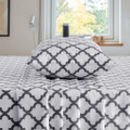 4-Piece Premium Quatrefoil Microfiber Bedding Set product image