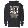 Men's Only The Best Dads Football Fan Pull Over Hoodie product image