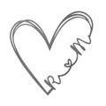 Personalized Initials-and-Heart Metal Sign product image