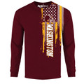 Men's Football USA Flag Long Sleeve Shirt product image
