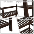 4-Tier Bamboo Ladder Shelf Display Stand product image