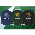 Women's Star-Spangled Football Pullover Hoodie product image