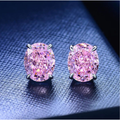 2.00CTTW CZ Oval Set Earrings (2-Pair) product image