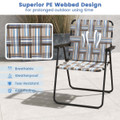Folding Steel and PE Webbed Lawn Chair (2- to 6-Pack) product image