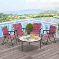Folding Steel and PE Webbed Lawn Chair (2- to 6-Pack) product image