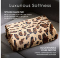 Cheer Collection Animal Print Faux Fur Reversible Throw Blanket product image