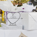 Personalized Heart-Shaped Tabletop Metal Sign product image