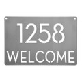 Personalized Modern Address Metal Plaque Signs product image