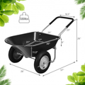 Heavy-Duty 2-Tire Wheelbarrow product image