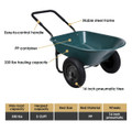 Heavy-Duty 2-Tire Wheelbarrow product image