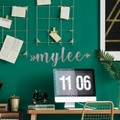 Personalized Calligraphy Name-in-Arrow Metal Sign product image