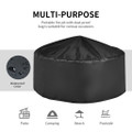 32'' Round Fire Pit Set with Rain Cover, BBQ Grill, Log Grate, and Poker product image