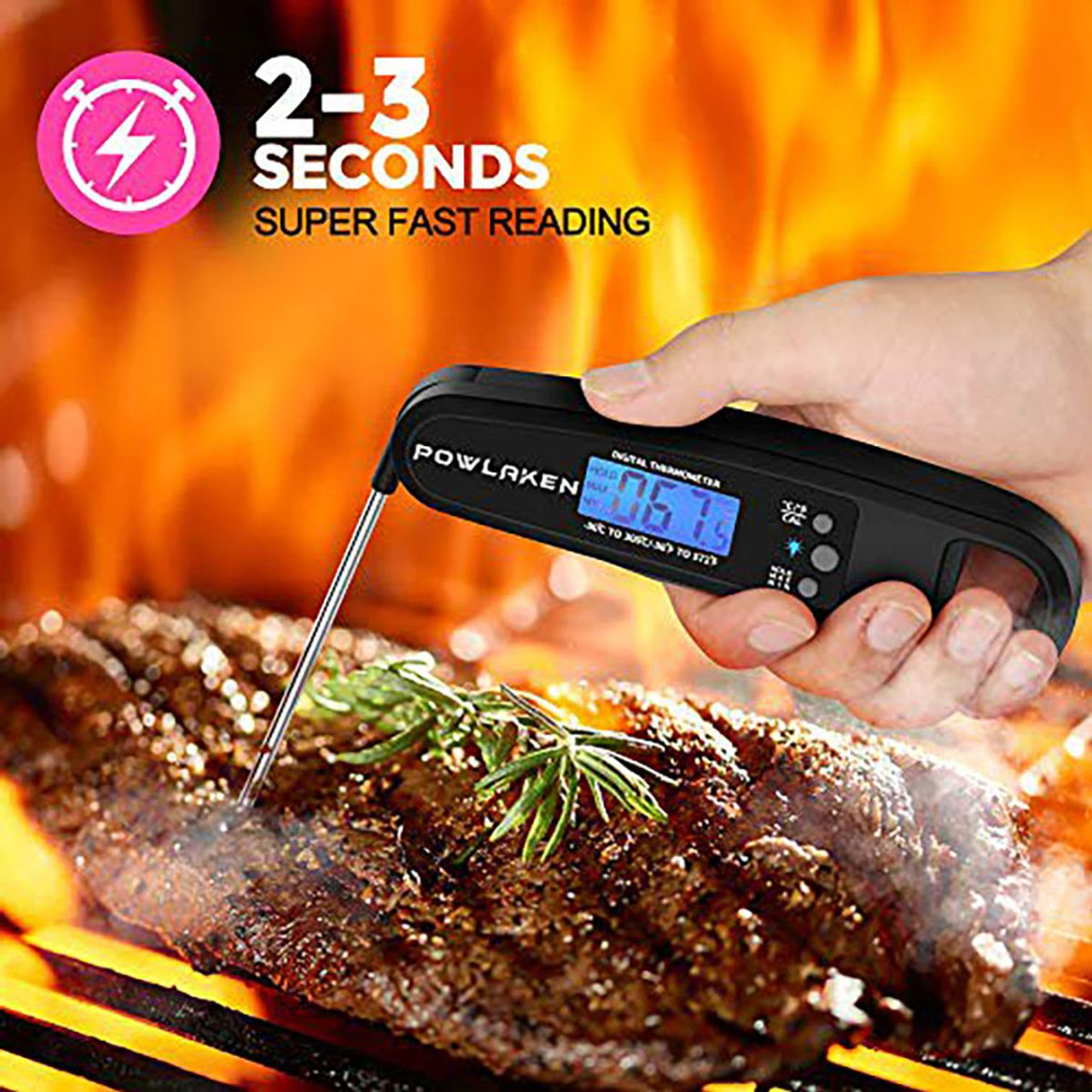 Cheer Collection Digital Meat Thermometer, Quick Read Cooking