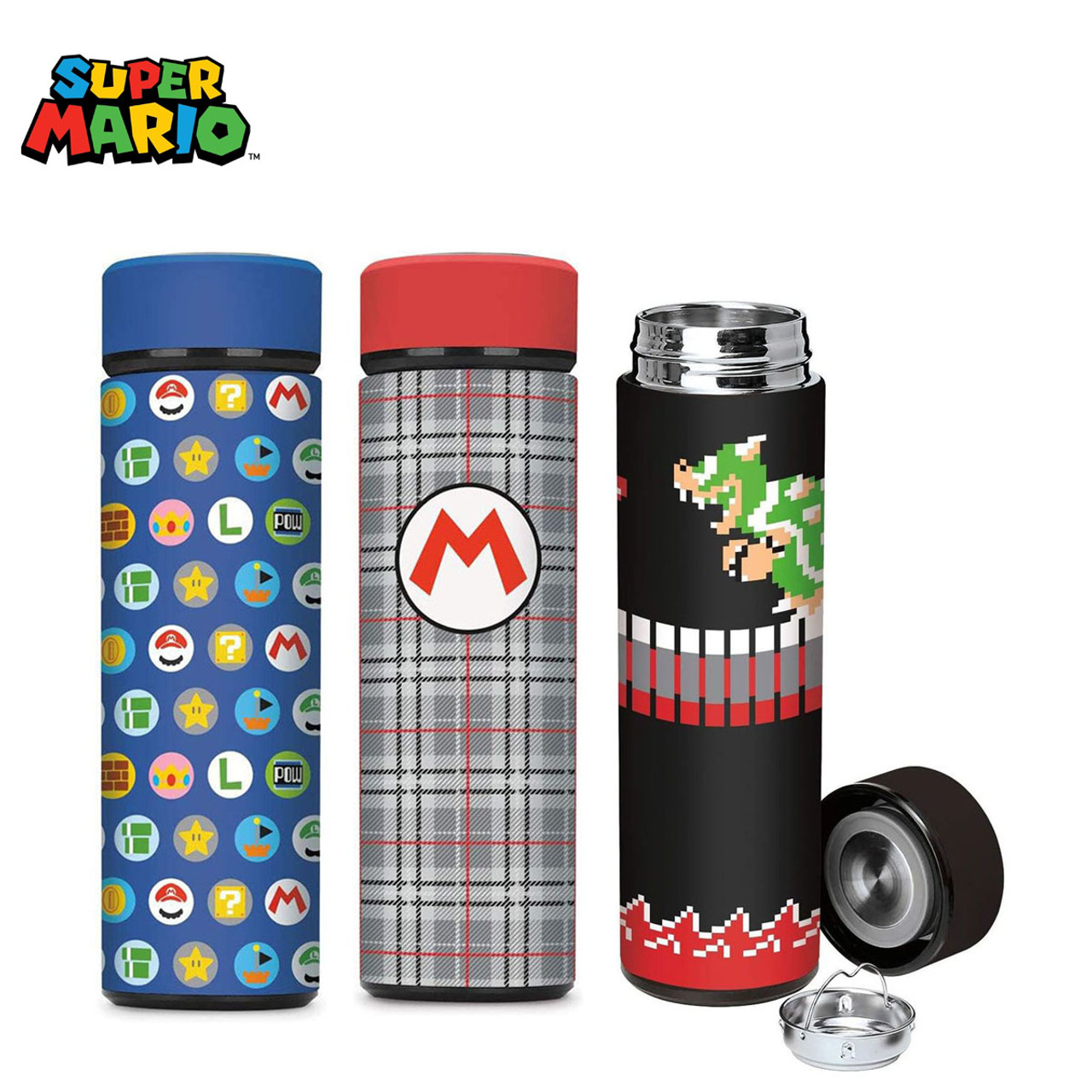 Super Mario Bros Water Bottle 17 oz Mario Collectibles