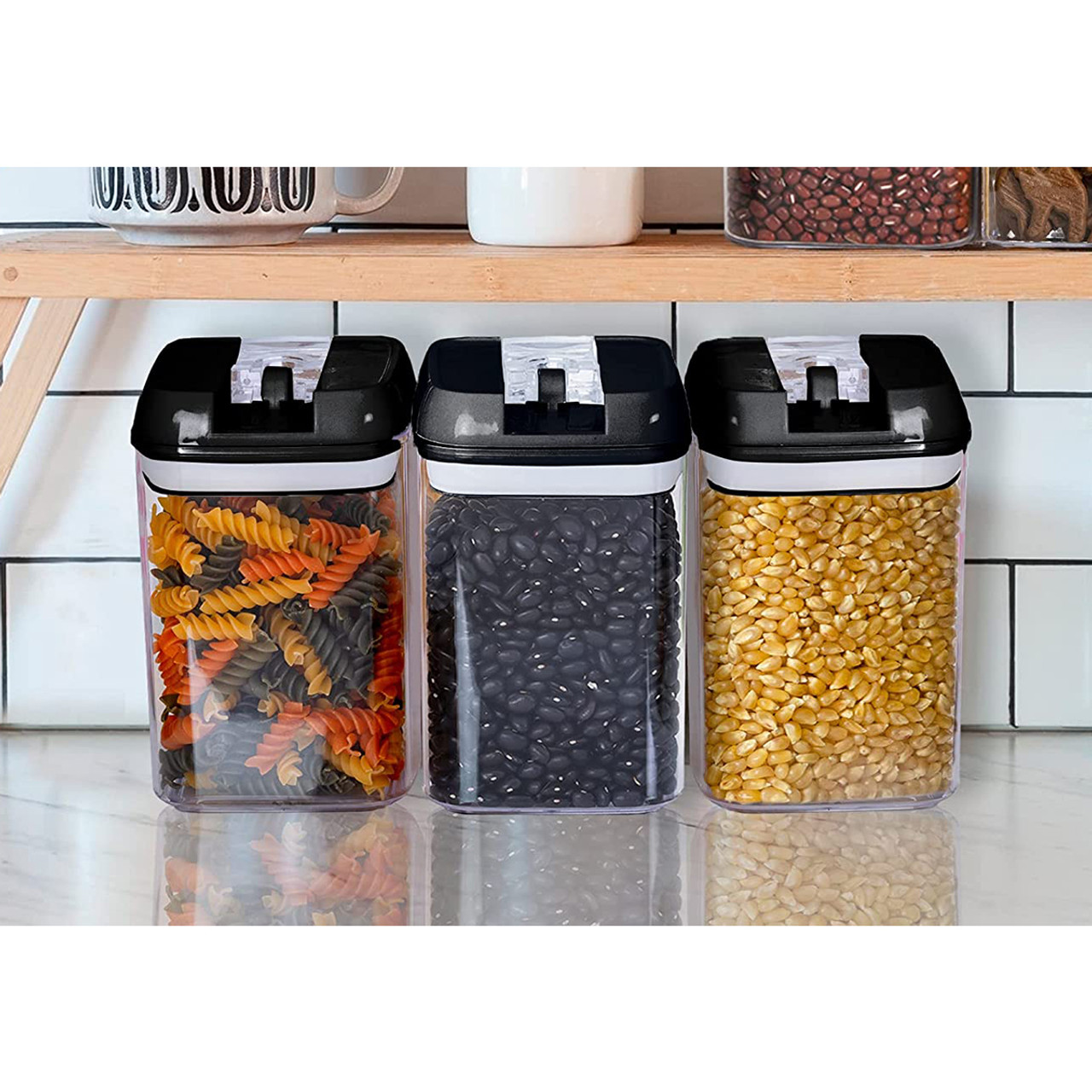 CHEER COLLECTION 7-piece Plastic Stackable Airtight Food Storage