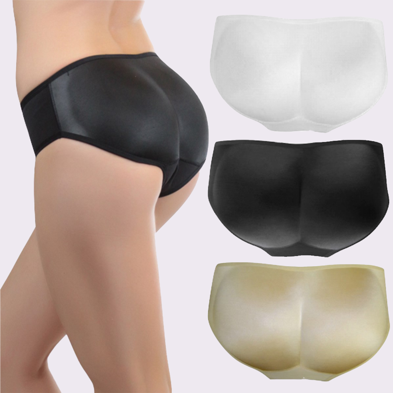 Padded Underwear BEFORE and AFTER - Caboost® Hi-rise Padded Panty with  Waist Cincher