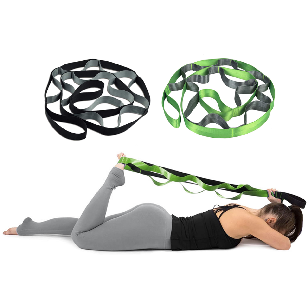 Multiloop Non-Elastic Stretch Bands for Exercise & Physical Therapy