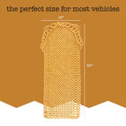 Zone Tech® Natural Wood Beaded Premium Seat Cover (1- Or 2-Pack) product image