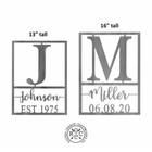 Personalized Monogram Name and Date Sign product image