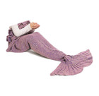 Warm & Soft Knit Mermaid Tail Blanket for Kids product image