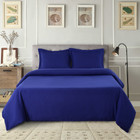 Zipper Closure Microfiber Quilt Duvet Cover with Matching Pillow Shams product image