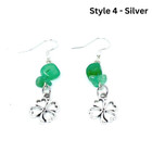 Handcrafted St. Patrick's Day Shamrock Dangle Earrings product image
