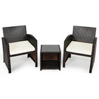 Rattan 3-Piece Outdoor Chairs and Table Set product image