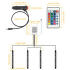 36-LED Multicolor 12V Car Atmosphere Light Strips with Remote product image