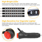 36-LED Multicolor 12V Car Atmosphere Light Strips with Remote product image