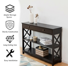 X-Design 3-Tier Entryway/Console Table product image