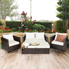 Rattan 5-Piece Cushioned Patio Set product image