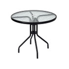 Outdoor 32-Inch Round Tempered Glass Top Patio Table product image