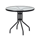 Outdoor 32-Inch Round Tempered Glass Top Patio Table product image