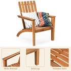 Acacia Wood Adirondack Chair product image