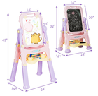 Height Adjustable Kids' Magnetic Double Sided Easel  product image