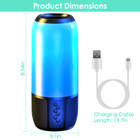 iMounTEK® Wireless Lighted Portable Speaker with Color-Changing Light product image