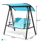 Outdoor 2-Seat Swing Loveseat with Adjustable Canopy product image