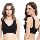 Women's Comfortable Floral Lace-Paneled Bralette (3-Pack) product image