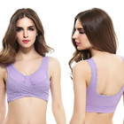 Women's Comfortable Floral Lace-Paneled Bralette (3-Pack) product image