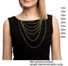 Gold Plated Solid .925 Sterling Silver 2.5mm Diamond-Cut Rope Chain product image