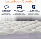 Fitted Bamboo Fabric Mattress Topper By Cheer Collection product image