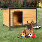 Weather-Resistant Wooden Pet Log Cabin product image