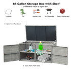 Rattan 88-Gallon Garden Patio Storage Box product image