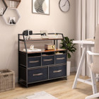 5-Drawer Storage Dresser Organizer Unit with Fabric Bin  product image