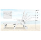 Adjustable 5-Position Outdoor Rolling Lounge Chair product image