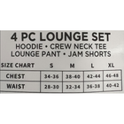 Rocawear® Men's 4-Piece Lounge Set with Joggers, Shorts, T-Shirt & Hoodie product image