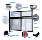 Stainless Steel 3.2 Cu. Ft. Compact Refrigerator with Freezer product image