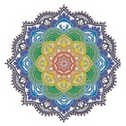 Lotus Flower Mandala Throw Blanket product image